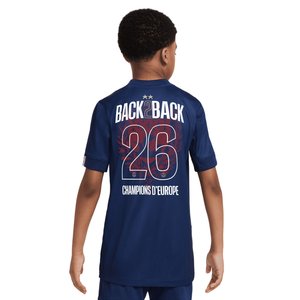 Maillot Domicile Stadium PSG Nike 25/26 - Enfant - Flocage Champions of Europe - 26, vue 2