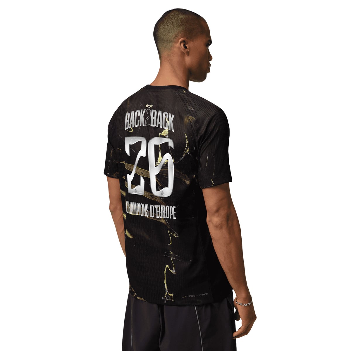 Maillot PSG Jordan Night Edition Match Dri-FIT ADV 25/26 - Flocage Champions of Europe - 26