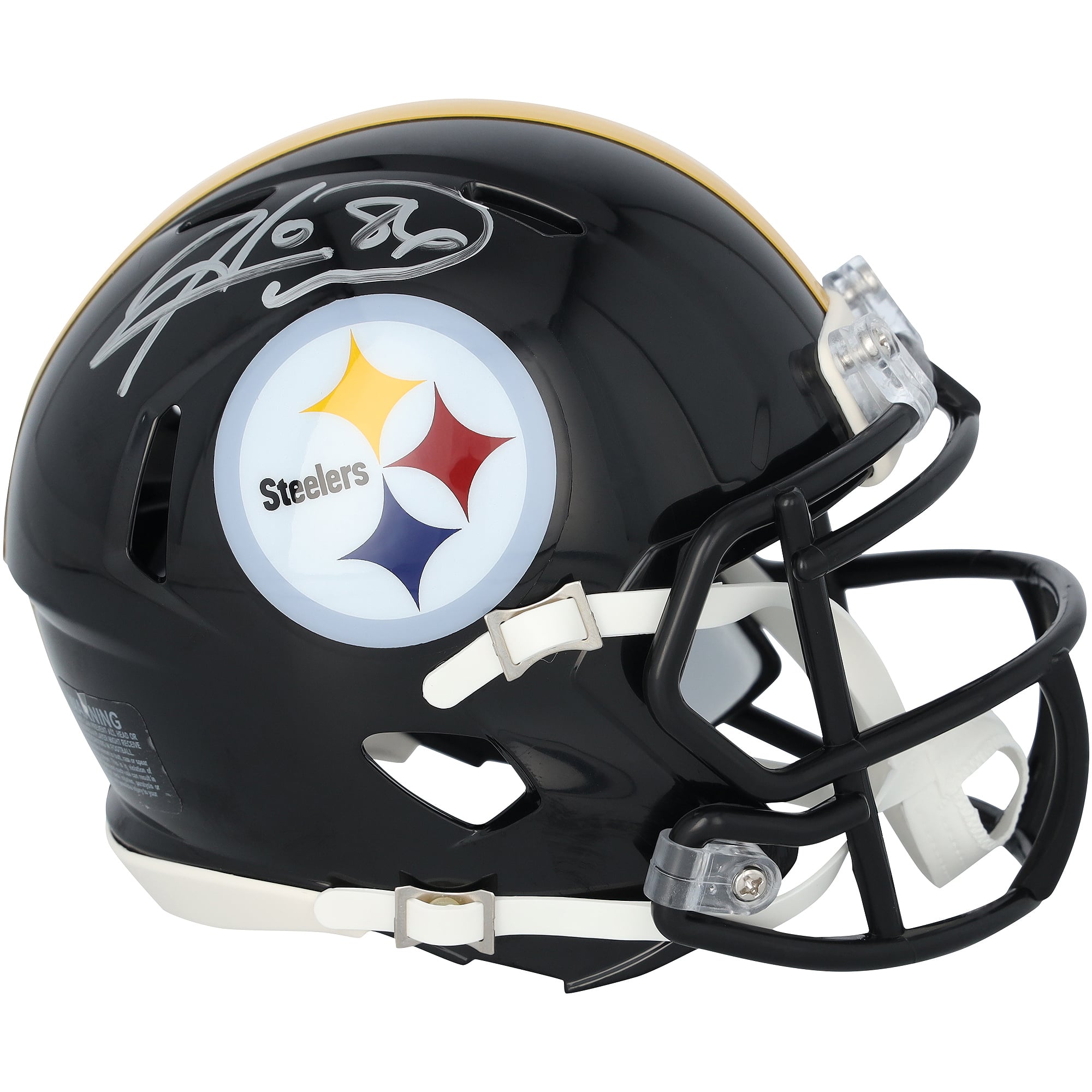 Hines Ward Pittsburgh Steelers Autographed Riddell Speed Mini Helmet