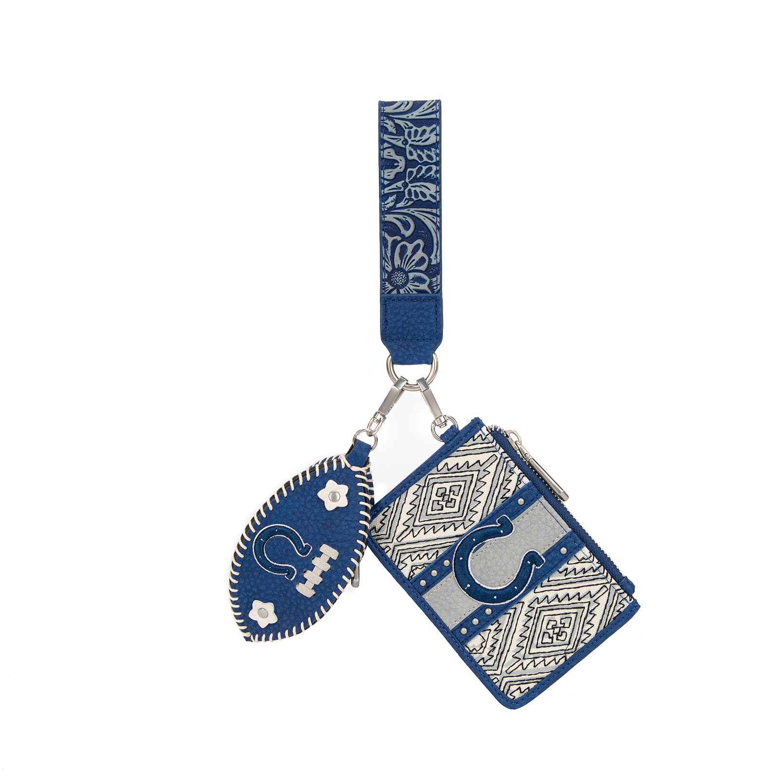 Women's Montana West Indianapolis Colts Wallet & Football Charm Wristlet