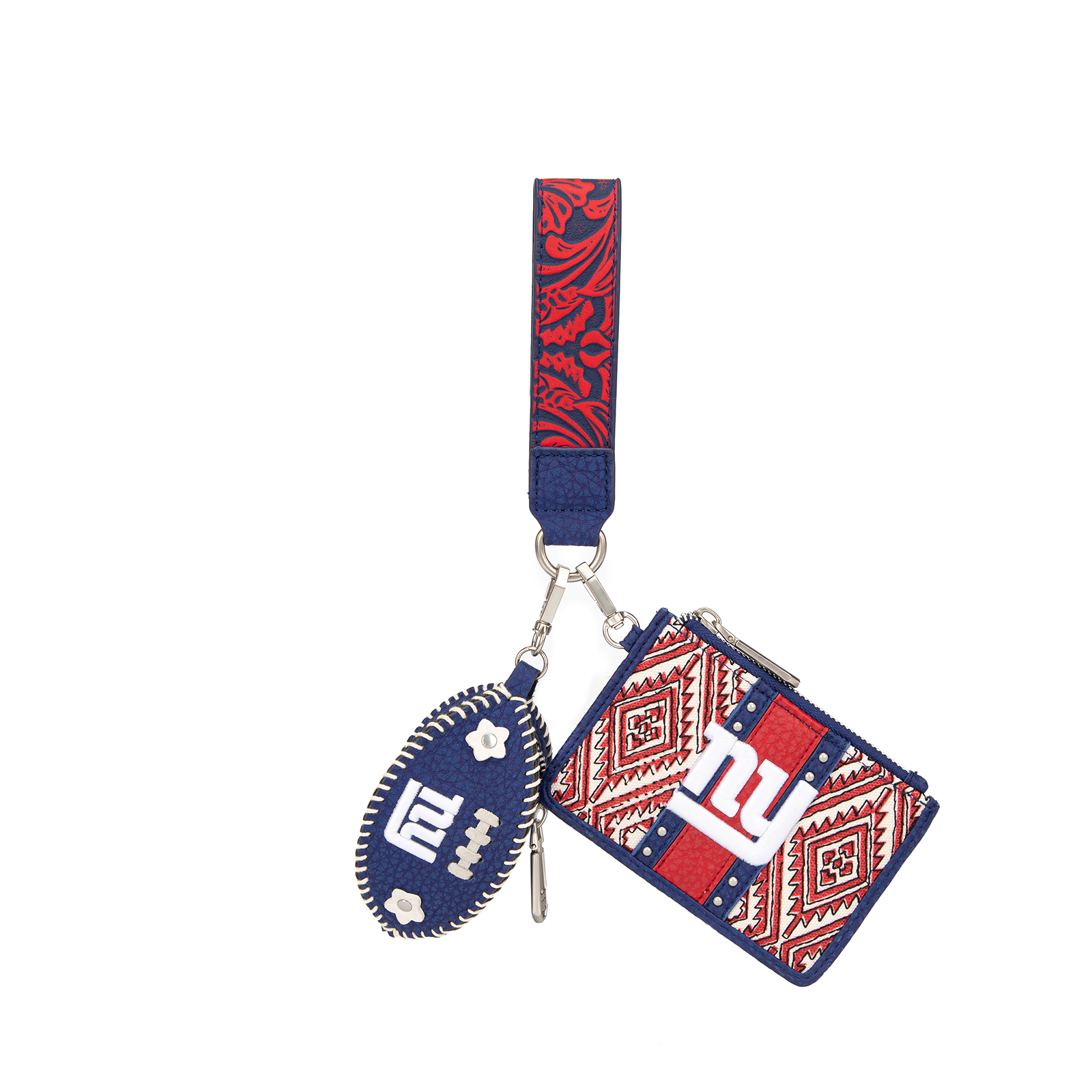 Women's Montana West New York Giants Wallet & Football Charm Wristlet
