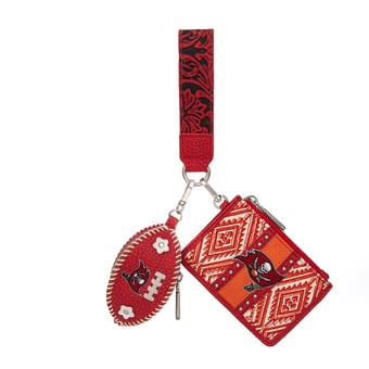 Women's Montana West Tampa Bay Buccaneers Wallet & Football Charm Wristlet