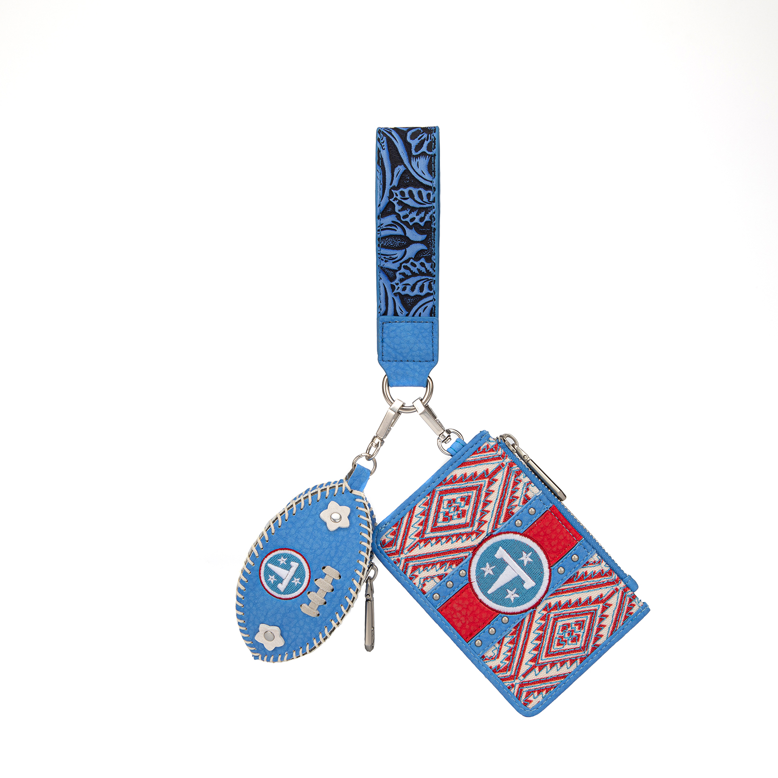 Women’s Montana West Tennessee Titans Wallet & Football Charm Wristlet