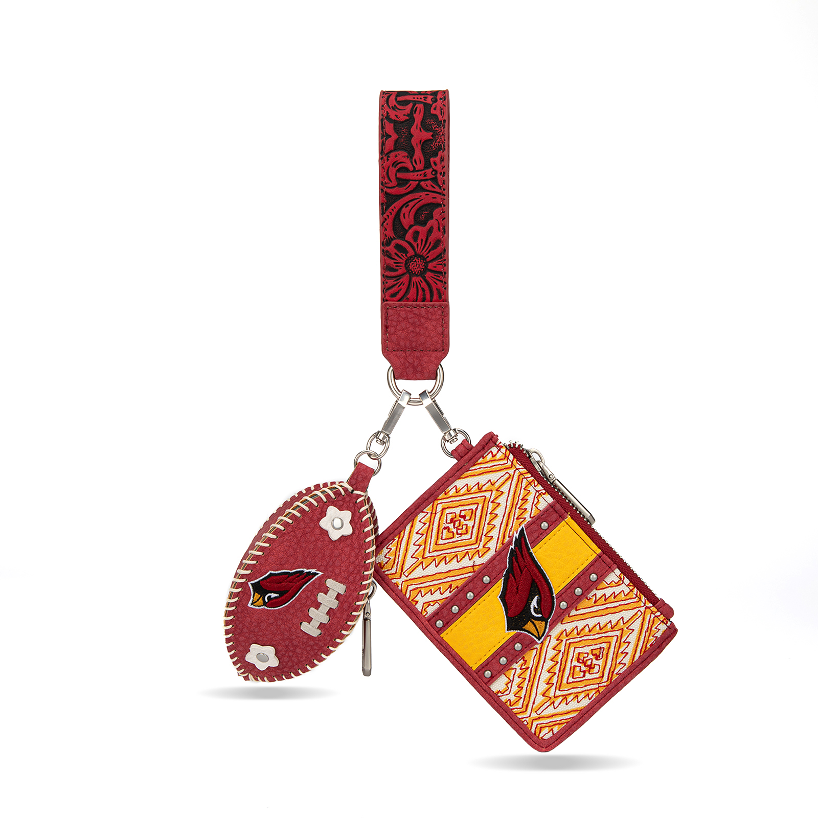 Women’s Montana West Arizona Cardinals Wallet & Football Charm Wristlet