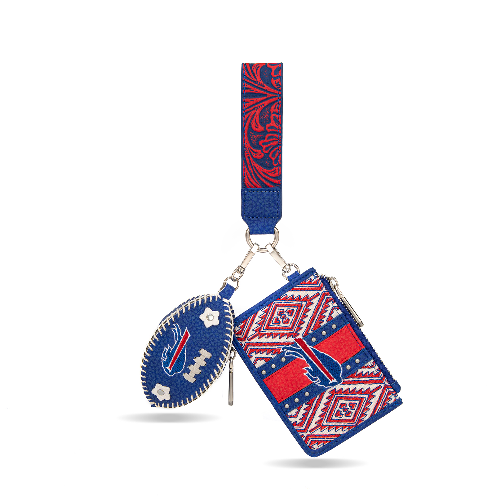 Women’s Montana West Buffalo Bills Wallet & Football Charm Wristlet
