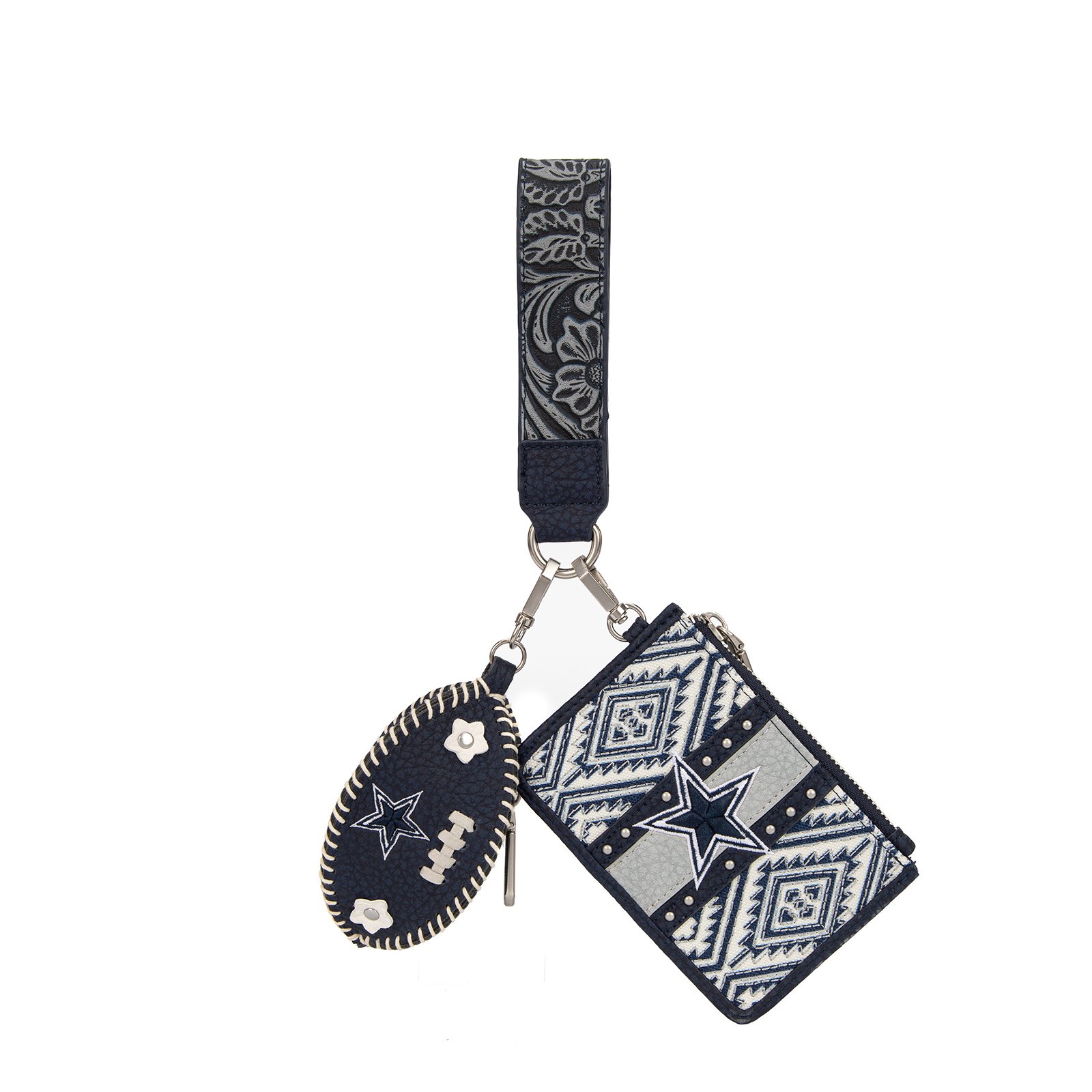 Women’s Montana West Dallas Cowboys Wallet & Football Charm Wristlet