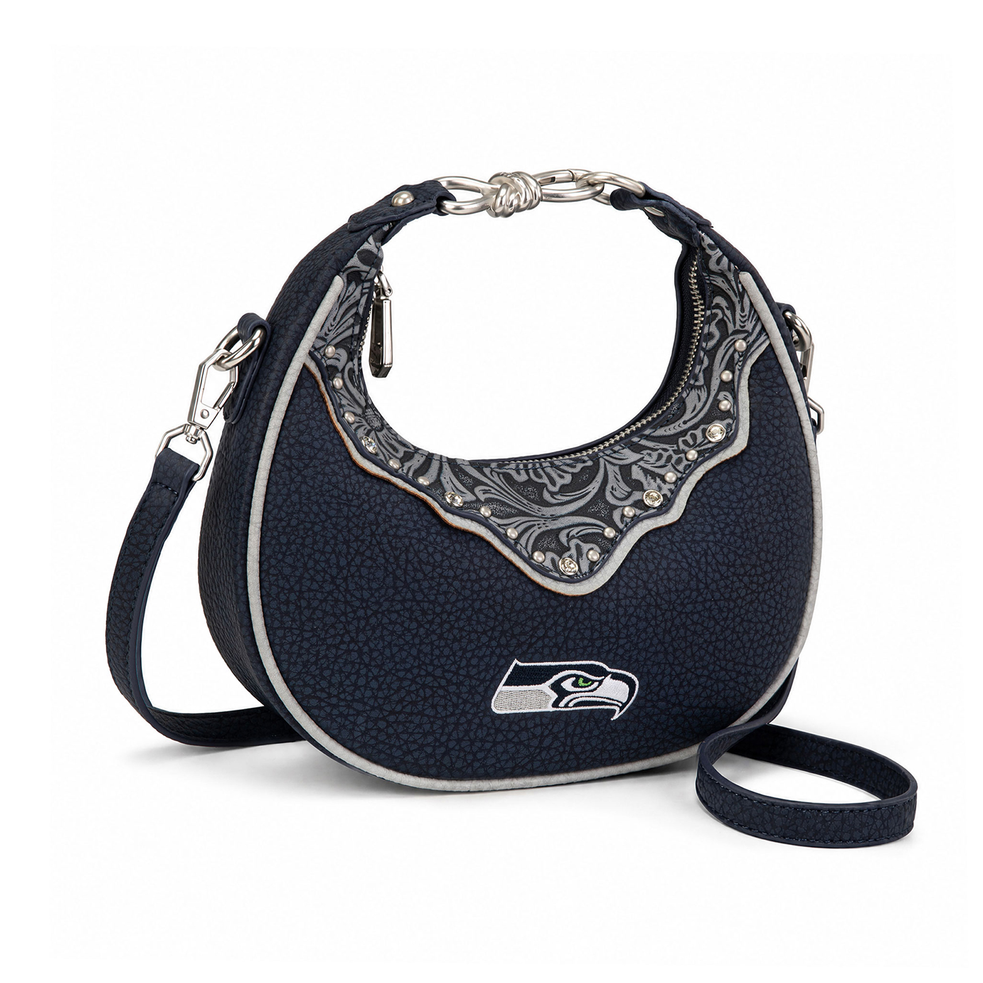 Women's Montana West Seattle Seahawks Crescent Shoulder Bag