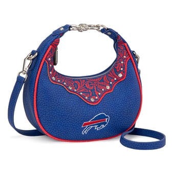 Women's Montana West Buffalo Bills Crescent Shoulder Bag