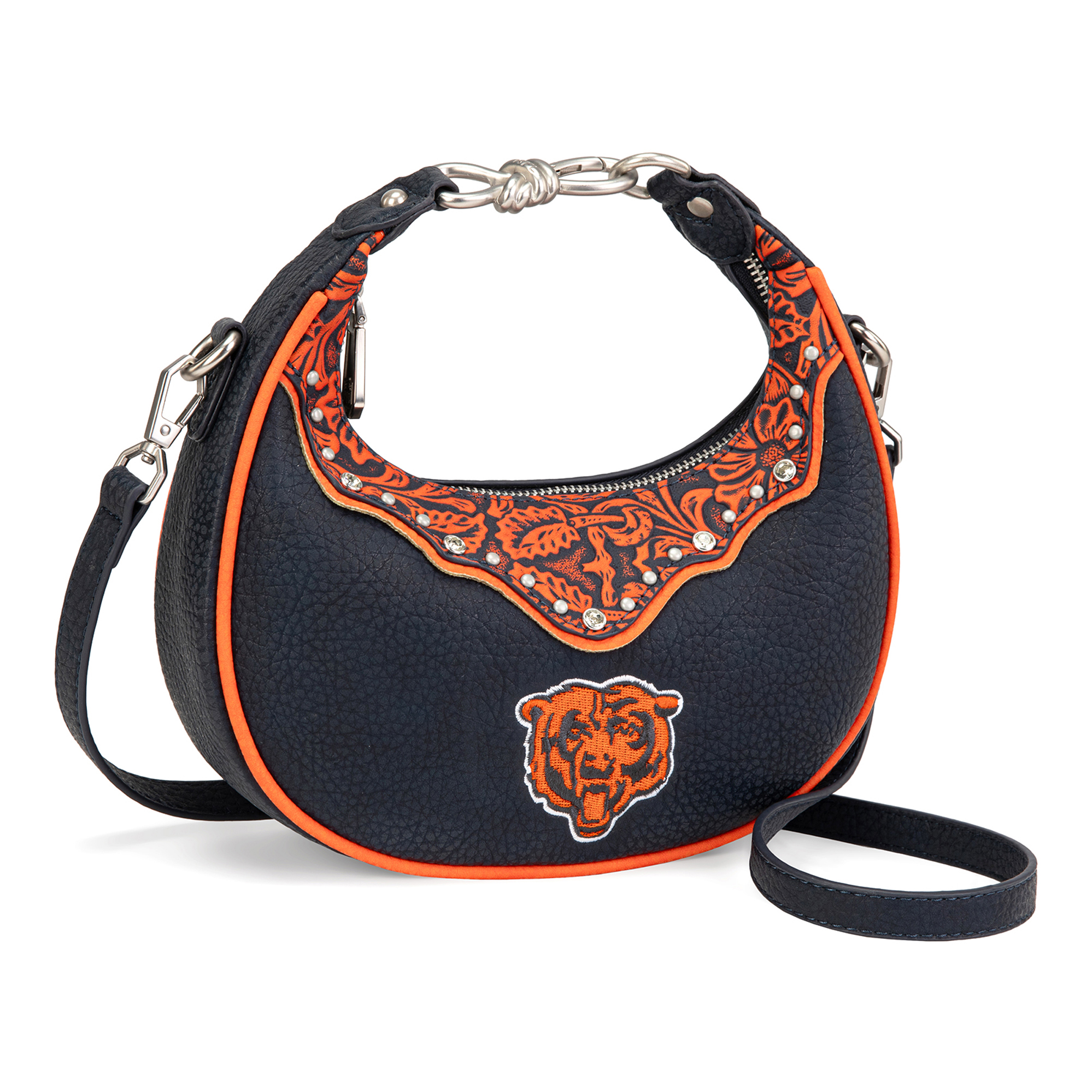 Women's Montana West Chicago Bears Crescent Shoulder Bag
