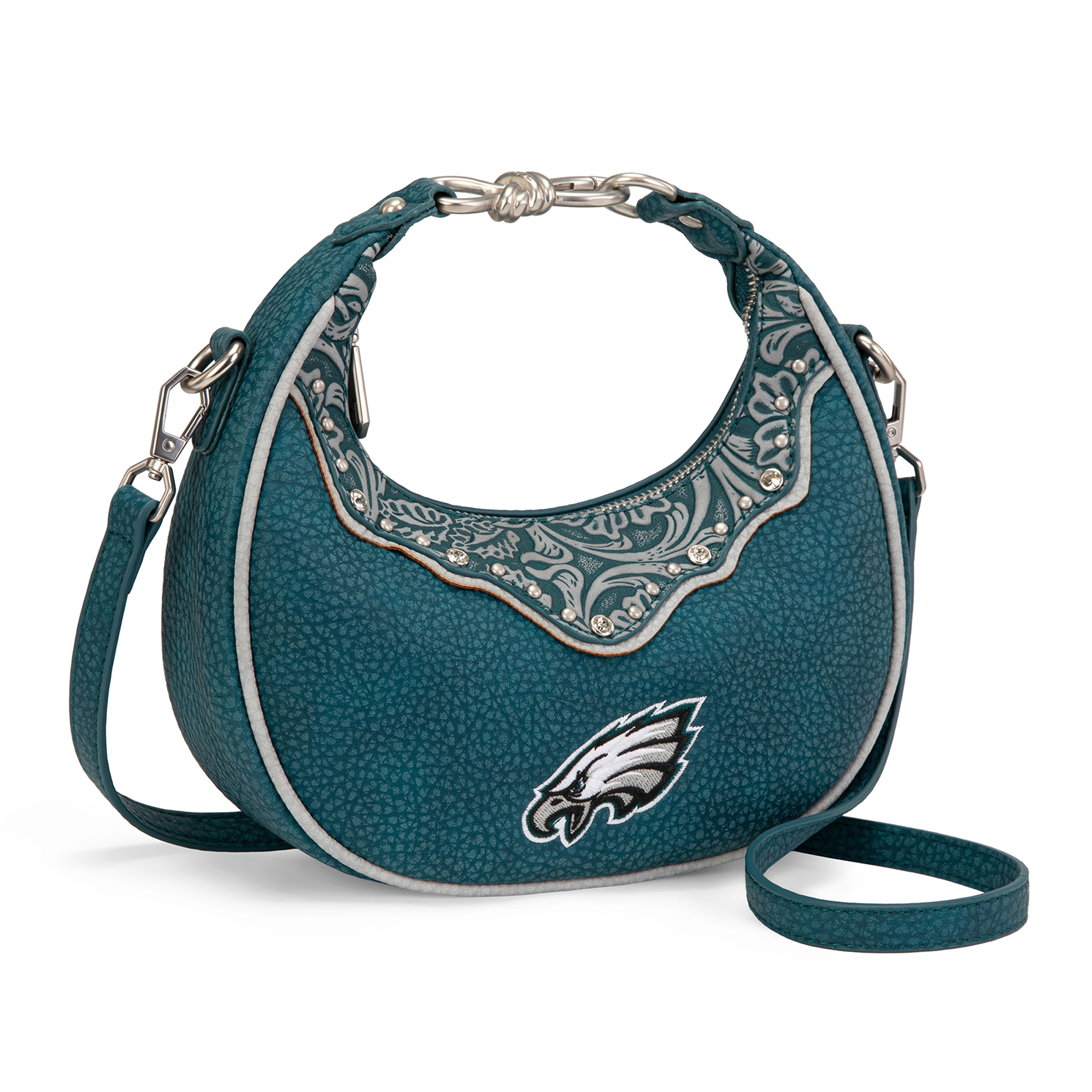 Women's Montana West Philadelphia Eagles Crescent Shoulder Bag
