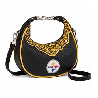 Women's Montana West Pittsburgh Steelers Crescent Shoulder Bag