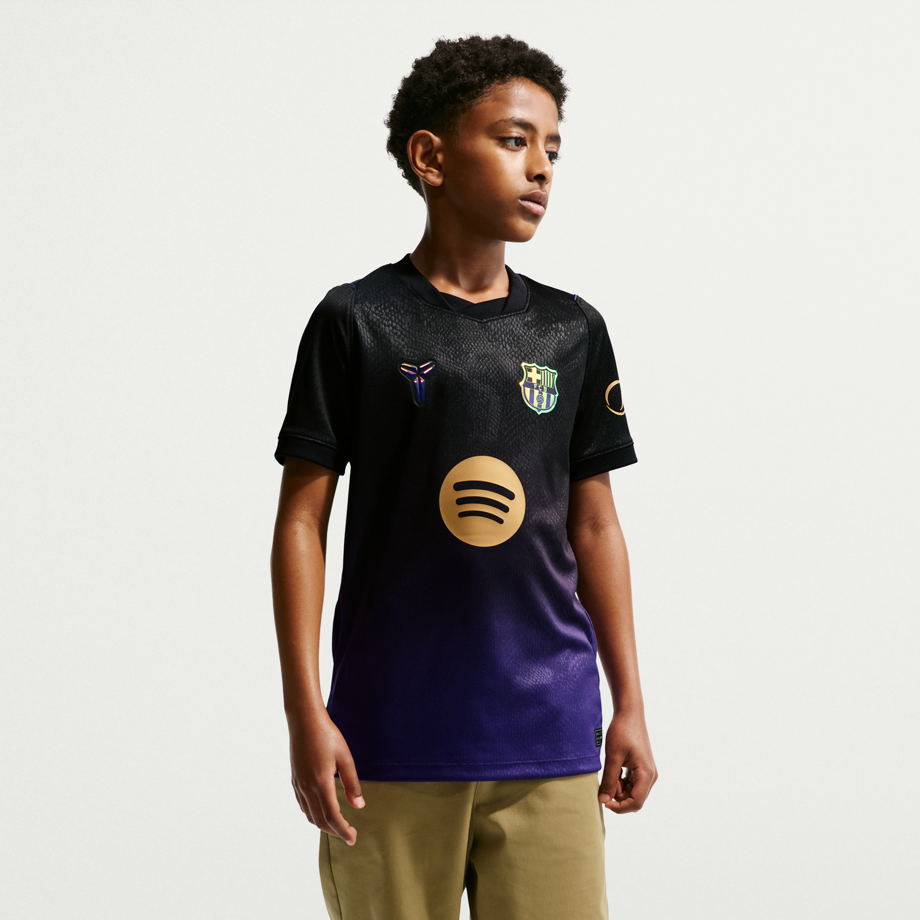 Youth Nike  Purple Barcelona 2026/27 Away Stadium Replica Jersey