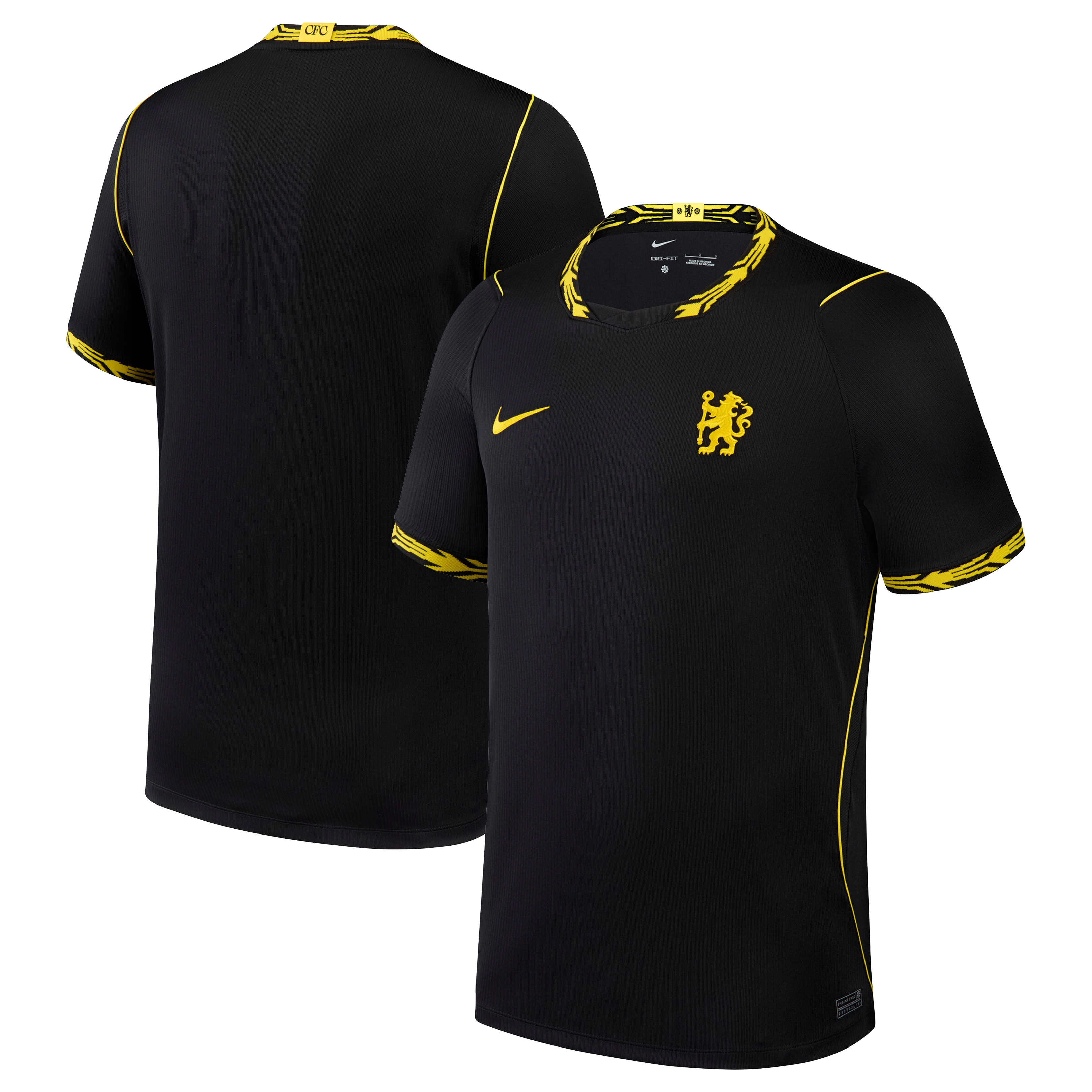 Men's Nike Black Chelsea 2026/27 Away Stadium Replica Jersey