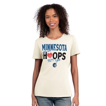 Women's Starter  Oatmeal Minnesota Lynx Endzone T-Shirt