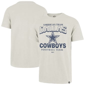 Men's '47  Natural Dallas Cowboys Head On Scrum Slub T-Shirt