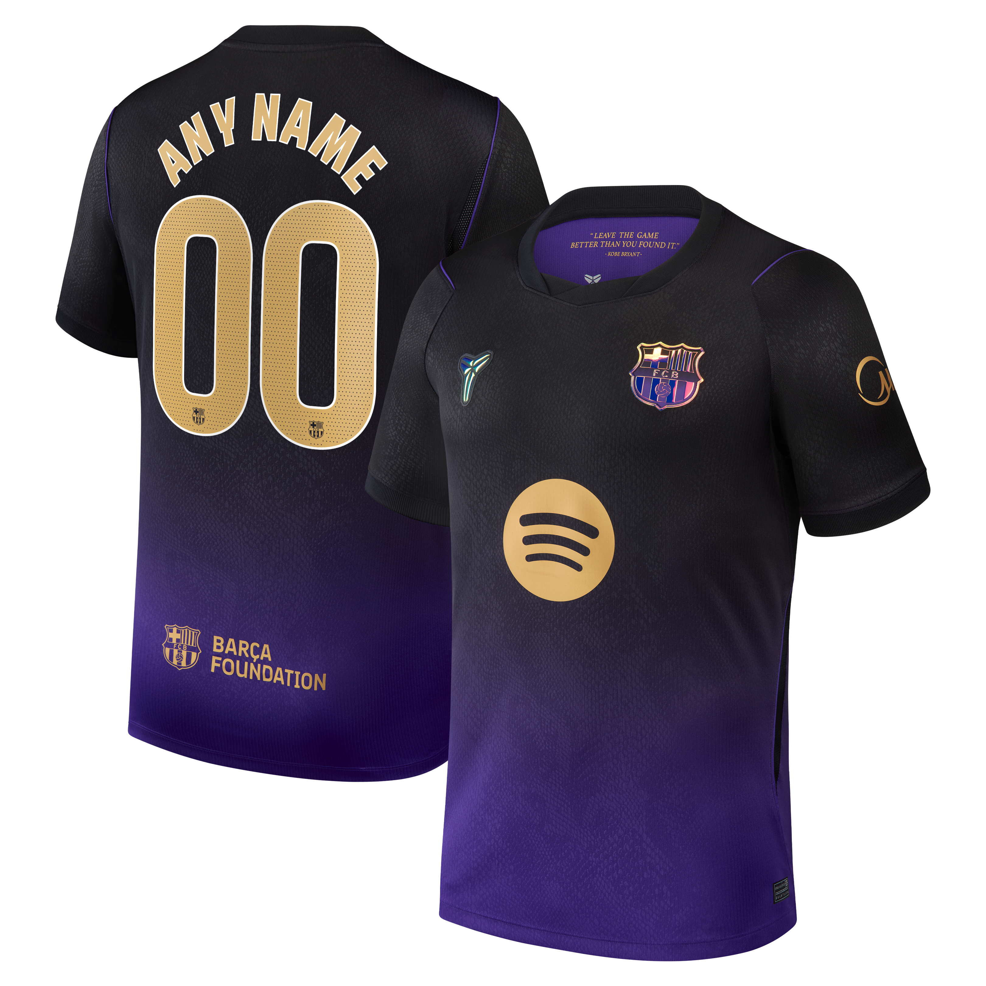 Men's Nike Purple Barcelona 2026/27 Away Stadium Replica Custom Jersey