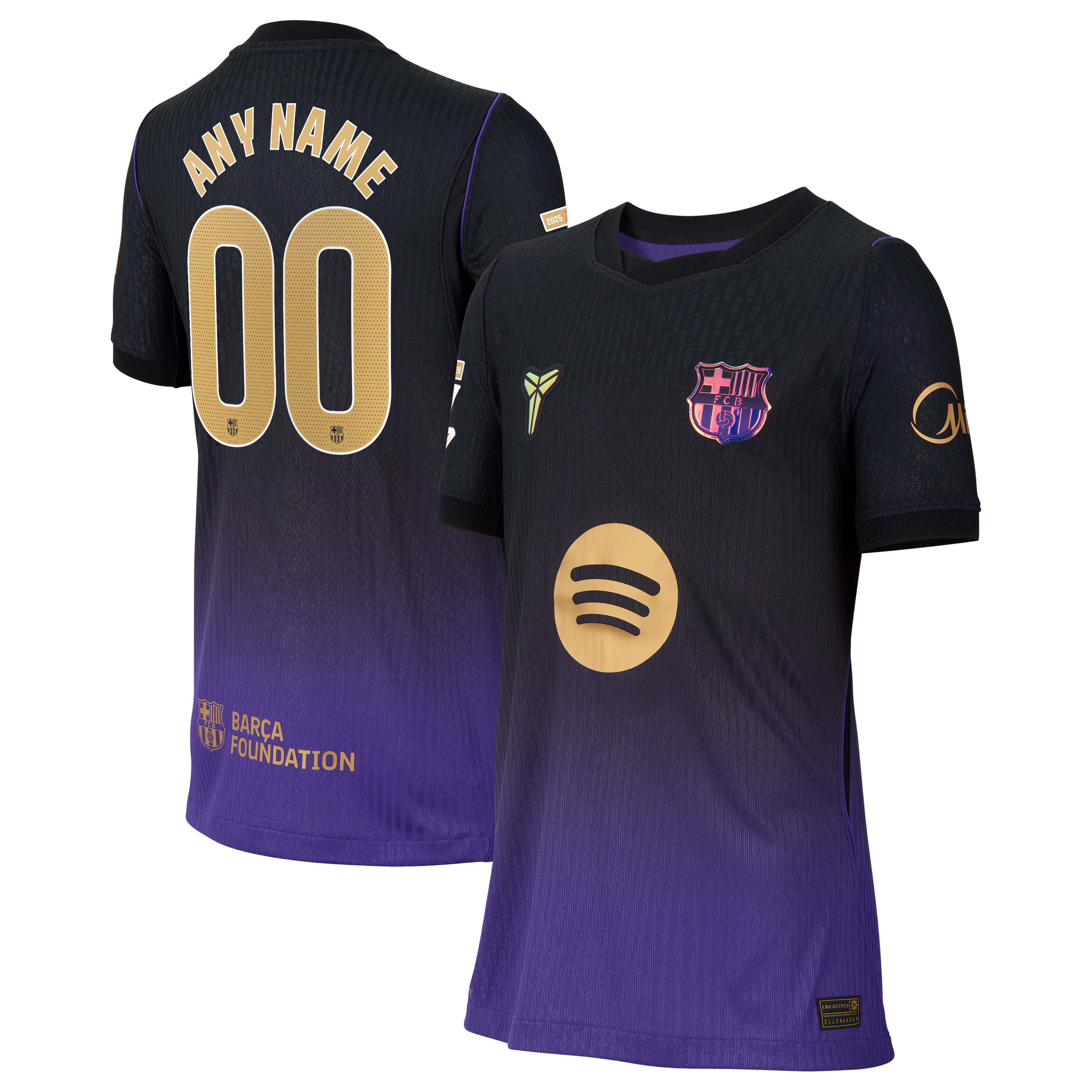 Youth Nike  Purple Barcelona 2026/27 Away Match Authentic Custom Jersey