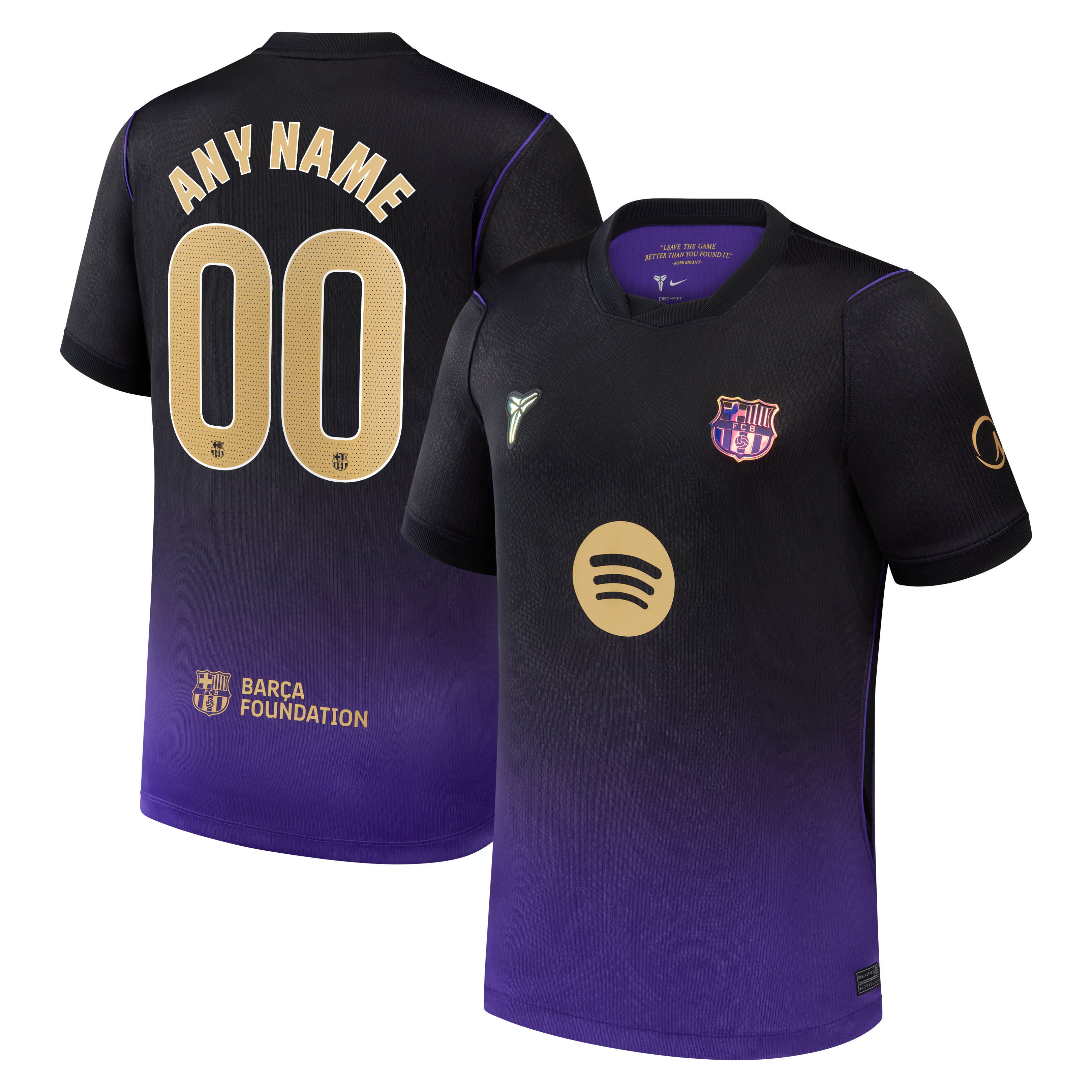 Youth Nike  Purple Barcelona 2026/27 Away Stadium Replica Custom Jersey