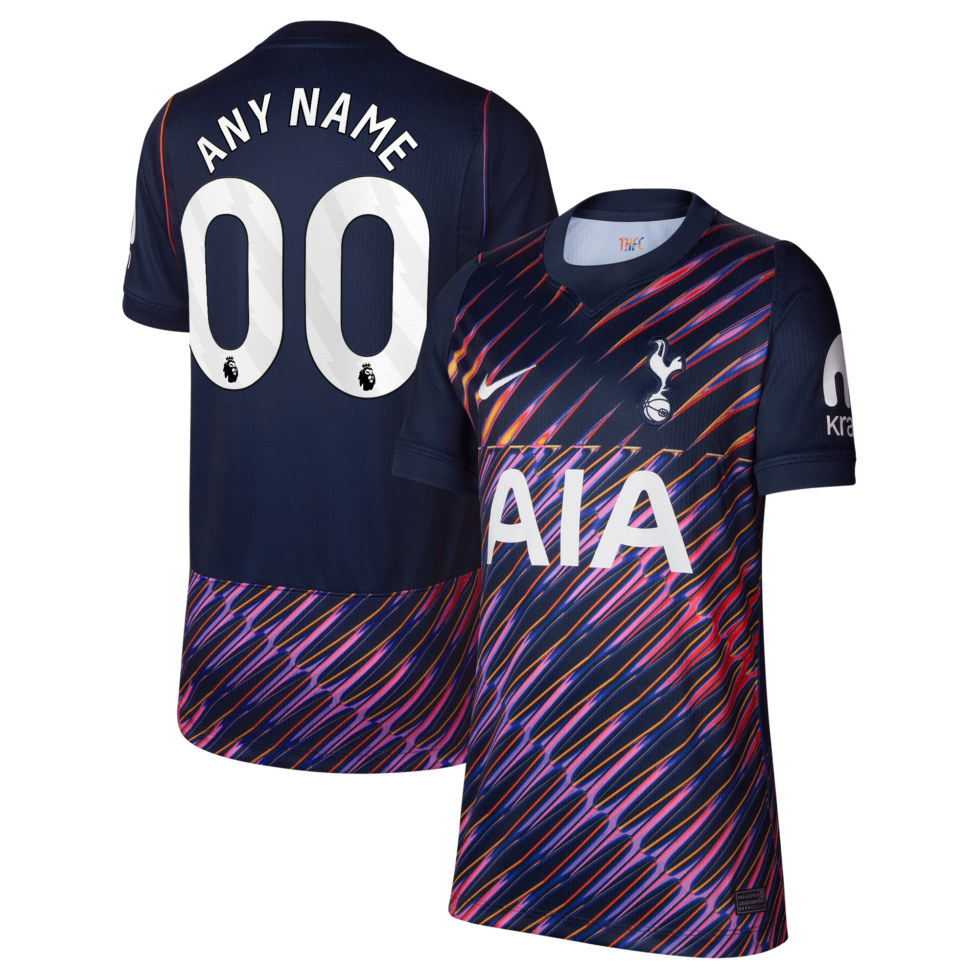Youth Nike  Navy Tottenham Hotspur 2026/27 Away Stadium Replica Custom Jersey