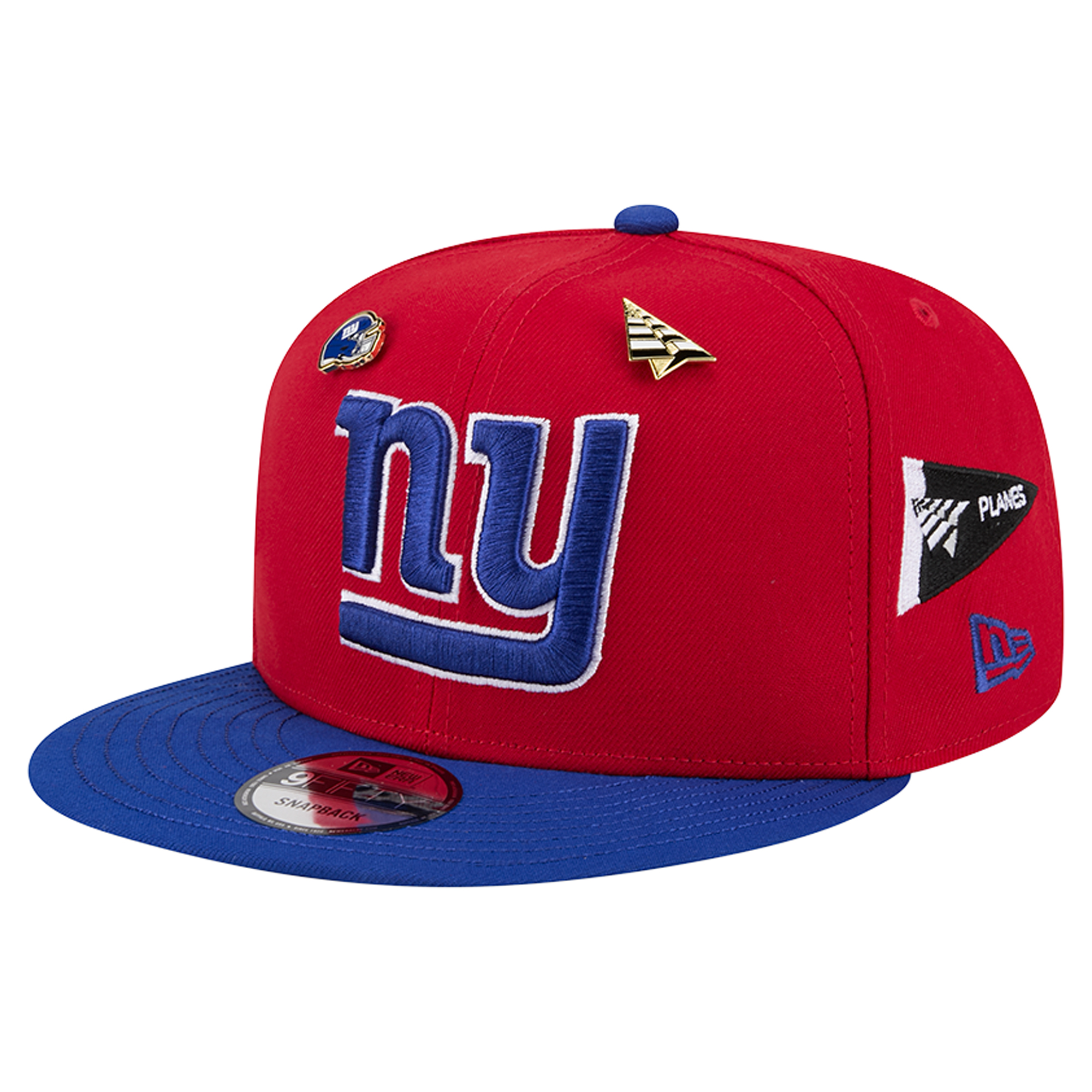 Men's New Era x Paper Planes Red/Royal New York Giants 9FIFTY Snapback Hat