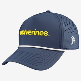 Men's Branded Bills Navy Michigan Wolverines Statement Adjustable Rope Hat