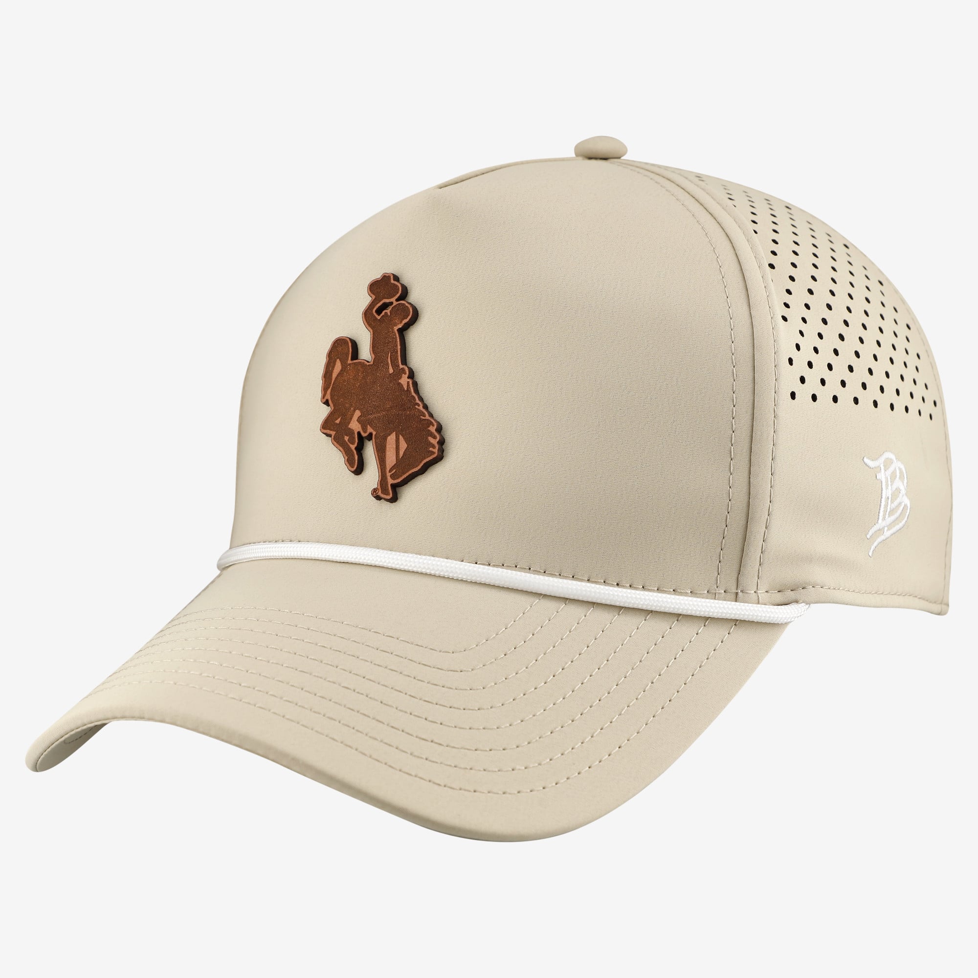 Men's Branded Bills  Khaki Wyoming Cowboys Classic Adjustable Rope Hat