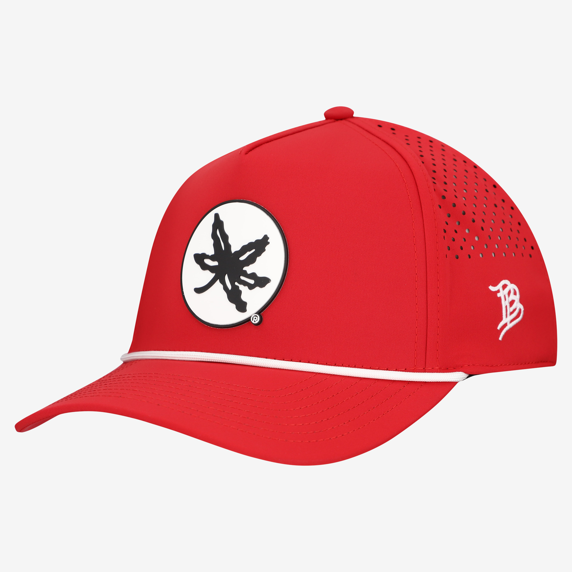 Men's Branded Bills  Scarlet Ohio State Buckeyes Classic Two-Tone Adjustable Rope Hat