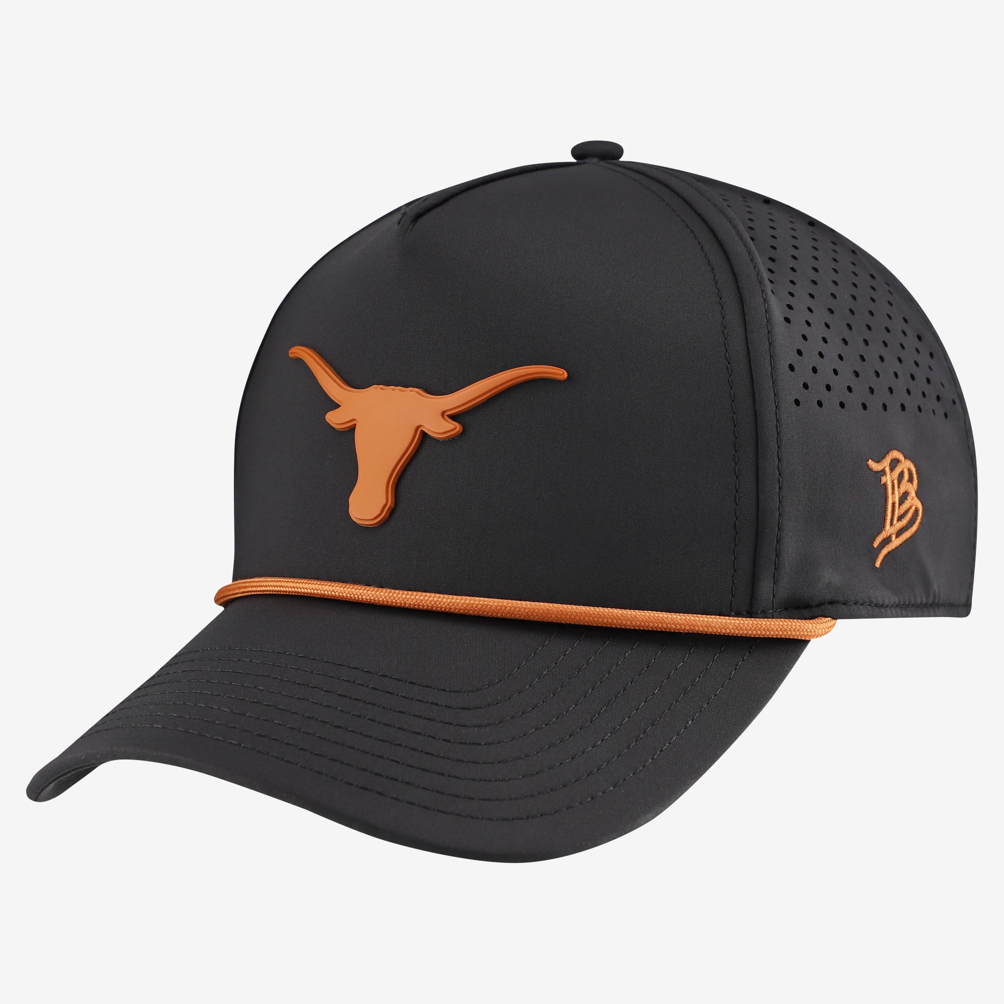 Men's Branded Bills Black Texas Longhorns Classic Adjustable Rope Hat