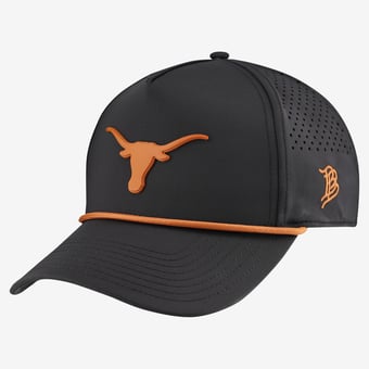 Men's Branded Bills Black Texas Longhorns Classic Adjustable Rope Hat