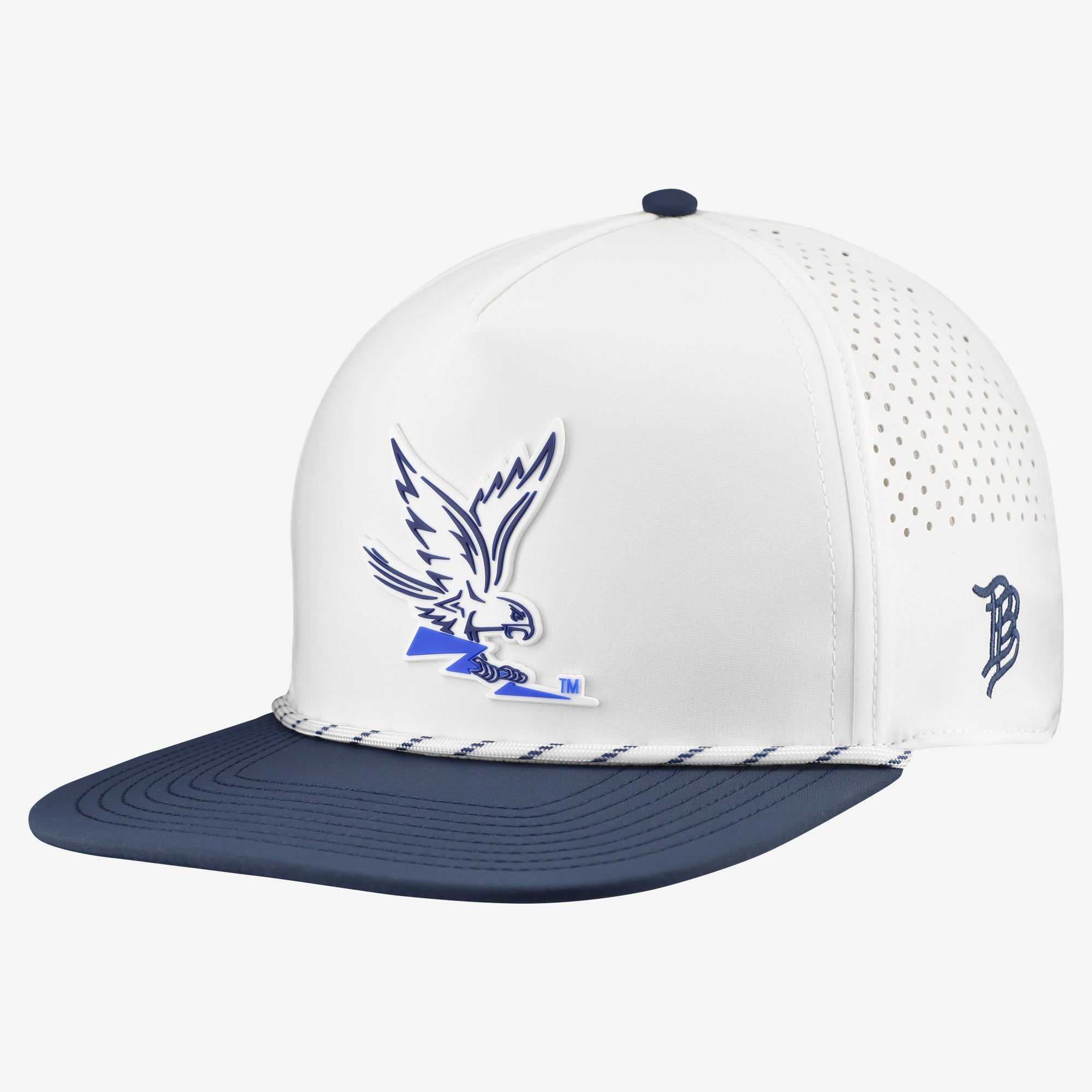 Men's Branded Bills  White/Navy Air Force Falcons Classic Adjustable Rope Hat