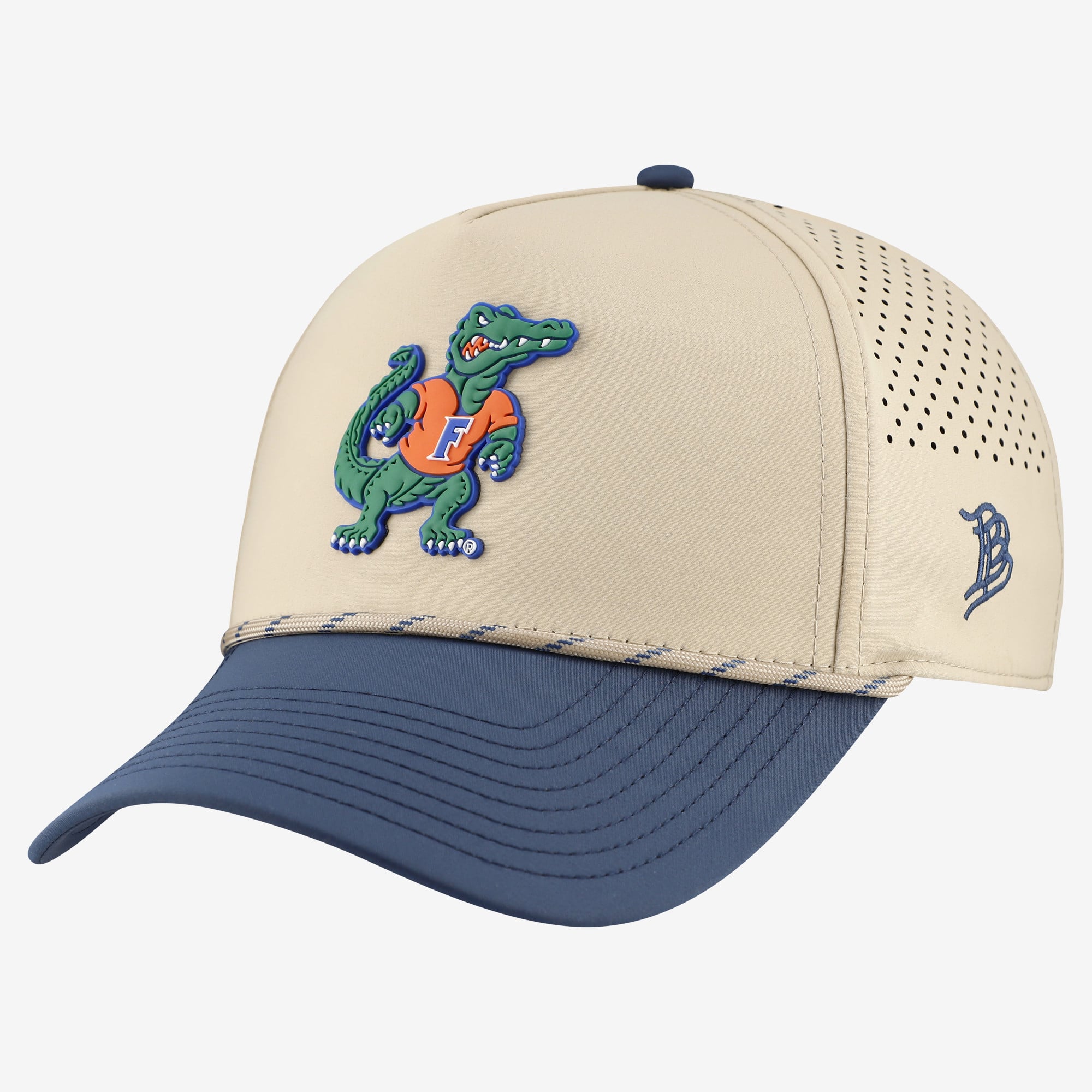 Men's Branded Bills Khaki/Navy Florida Gators Classic Adjustable Rope Hat