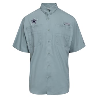 Men's Columbia  Blue Dallas Cowboys Tamiami Omni-Shade Button-Down Shirt