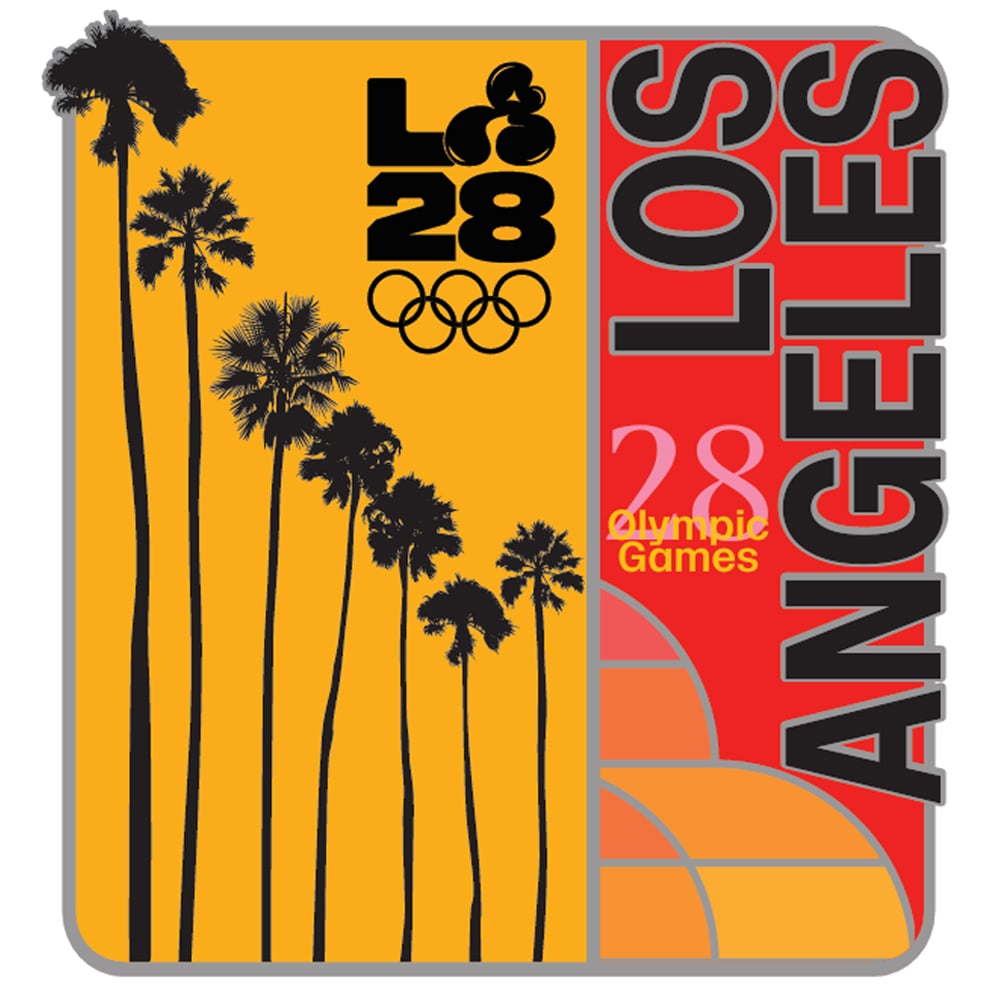 LA28 Superbloom Collection Palm Trees Pin