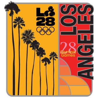 LA28 Superbloom Collection Palm Trees Pin