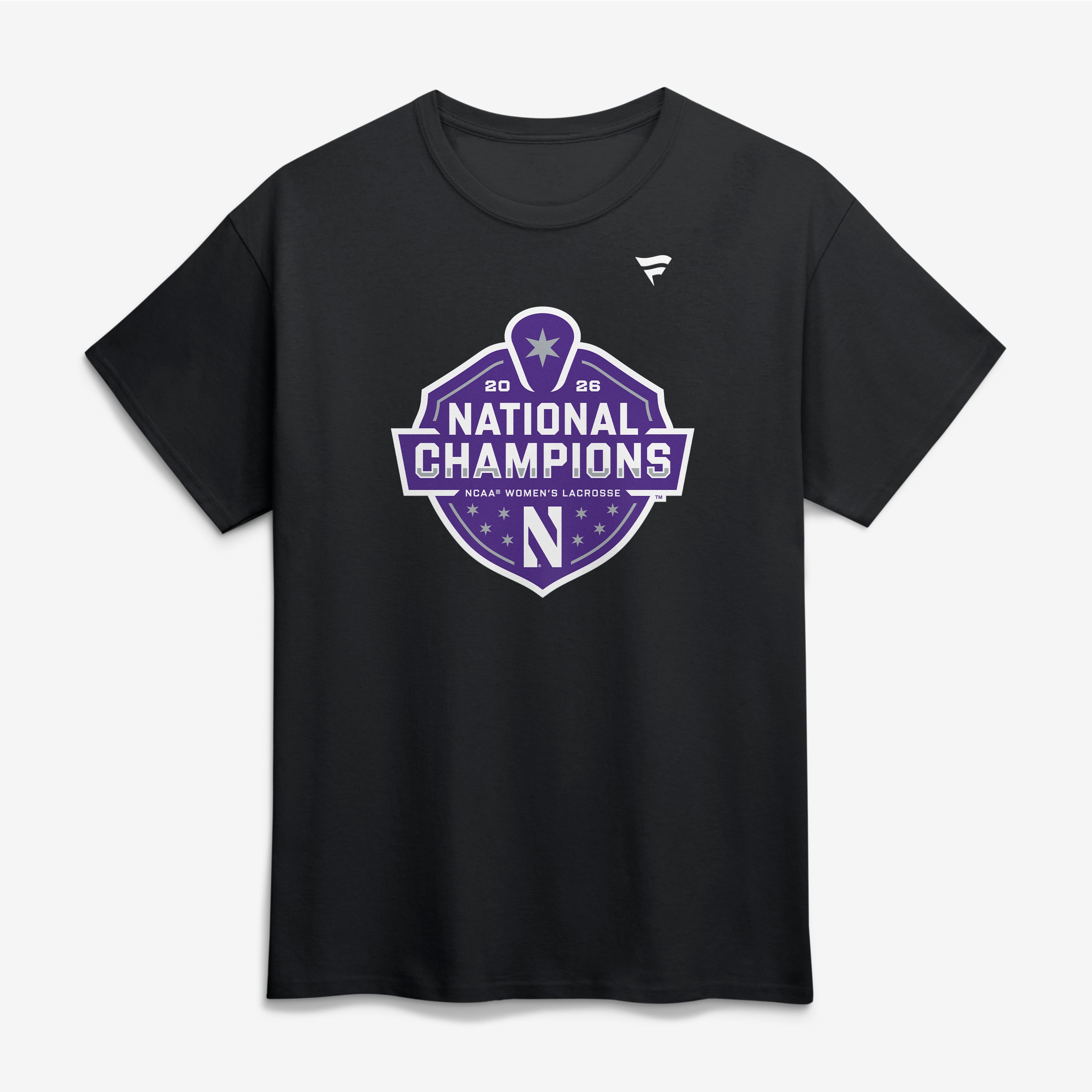Men's Black Northwestern Wildcats 2026 NCAA Women's Lacrosse National Champions T-Shirt