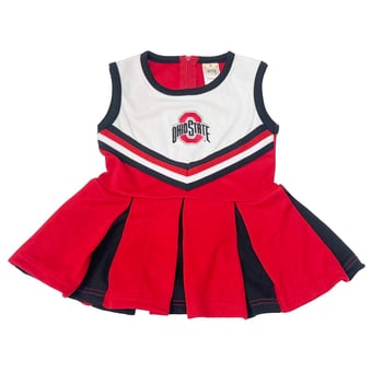 Infant Little King  Scarlet Ohio State Buckeyes Cheer Jumper