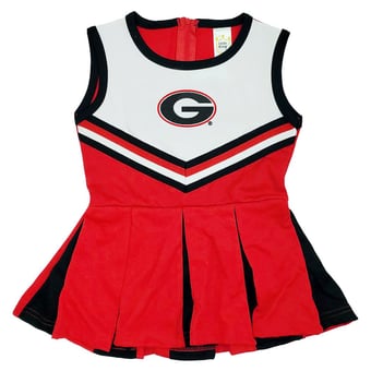 Infant Little King  Red Georgia Bulldogs Cheer Jumper
