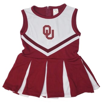 Infant Little King  Crimson Oklahoma Sooners Cheer Jumper