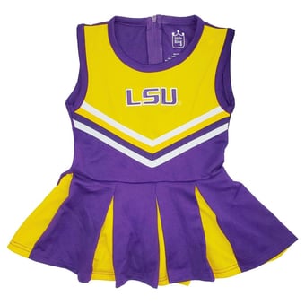 Infant Little King  Purple LSU Tigers Cheer Jumper