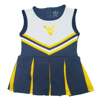 Infant Little King  Navy West Virginia Mountaineers Cheer Jumper