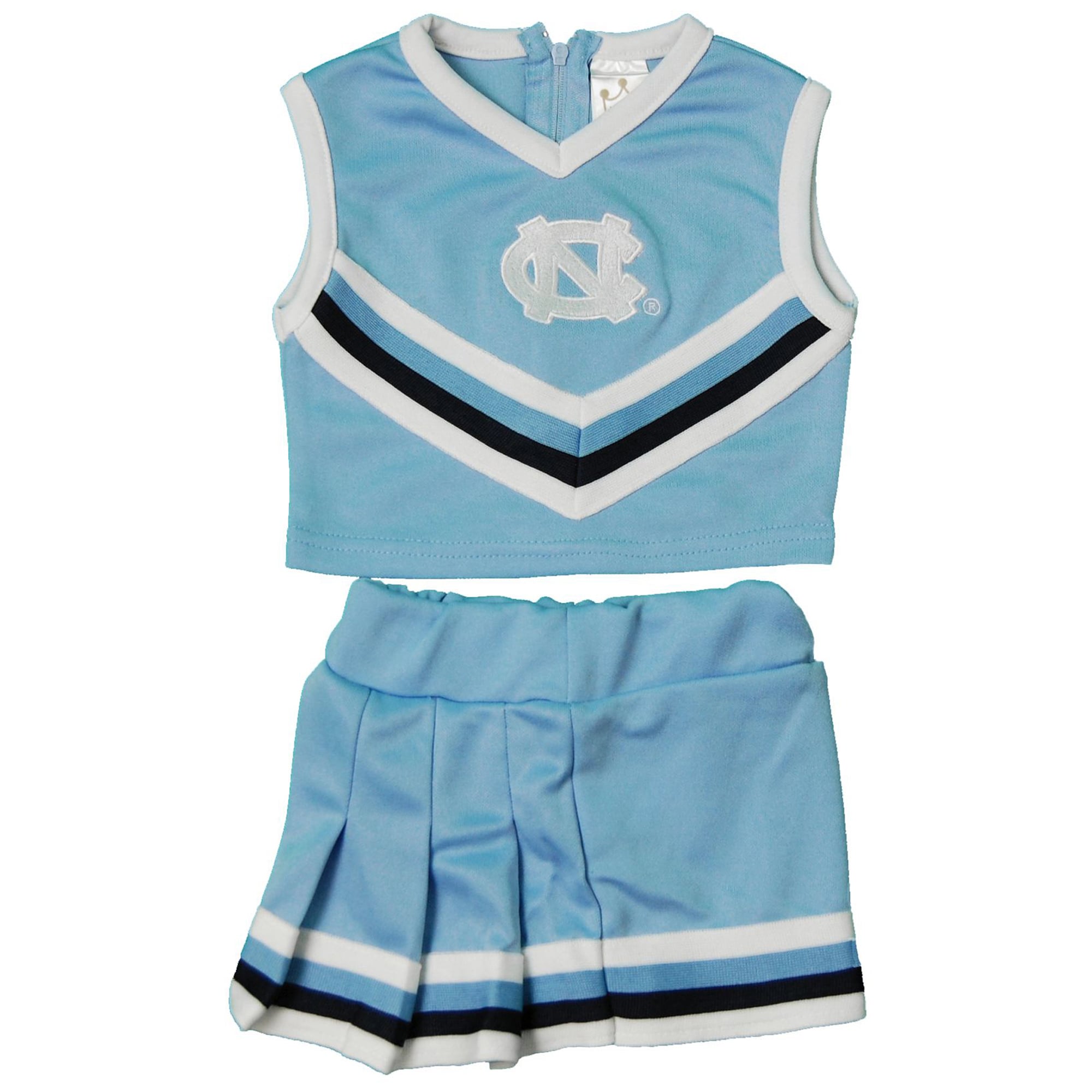 Girls Youth Little King  Carolina Blue North Carolina Tar Heels Two-Piece Cheer Set