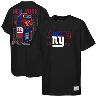 Youth Mitchell & Ness  Black New York Giants Retro Arcade T-Shirt