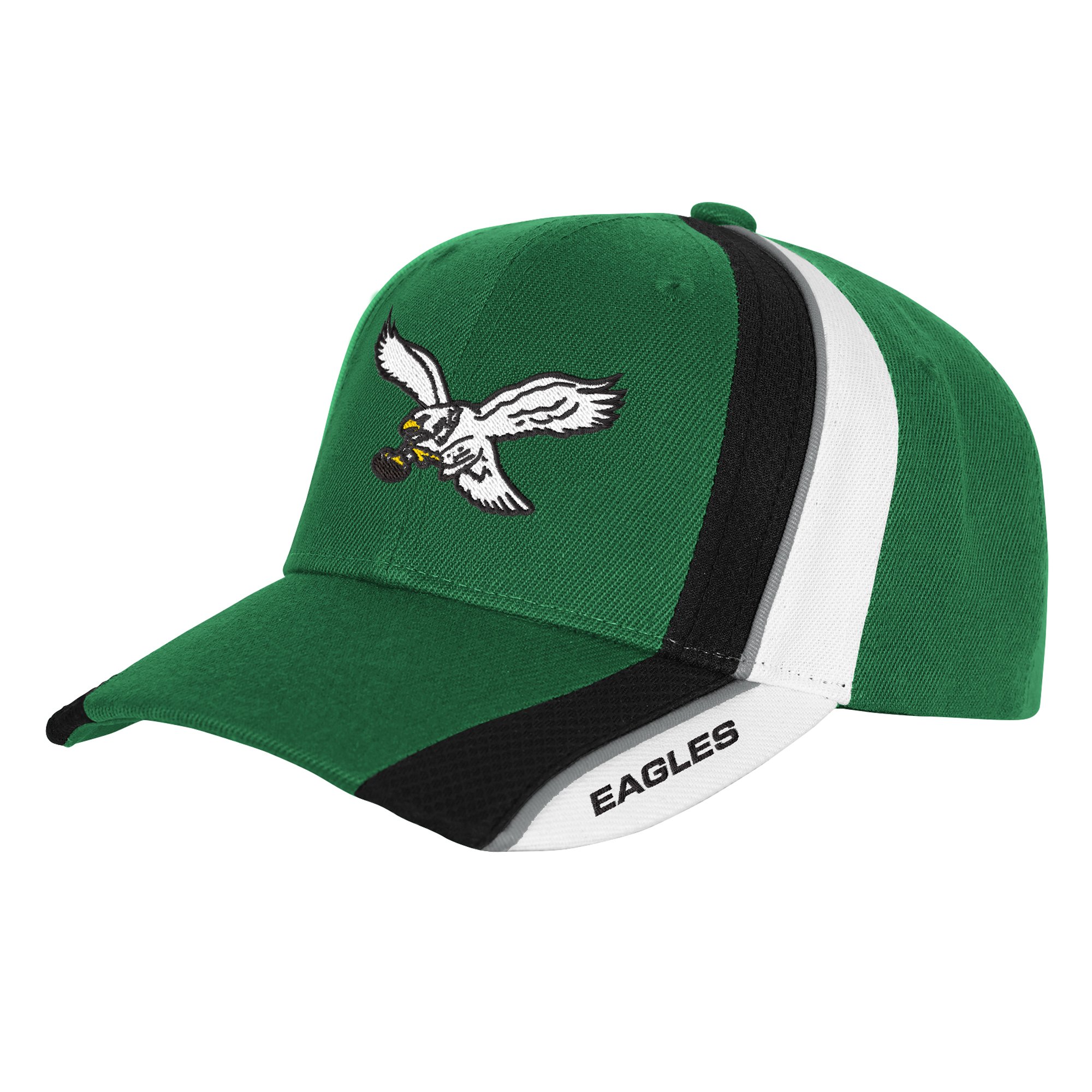 Youth Mitchell & Ness Kelly Green Philadelphia Eagles Club Downforce Pro Crown Adjustable Hat