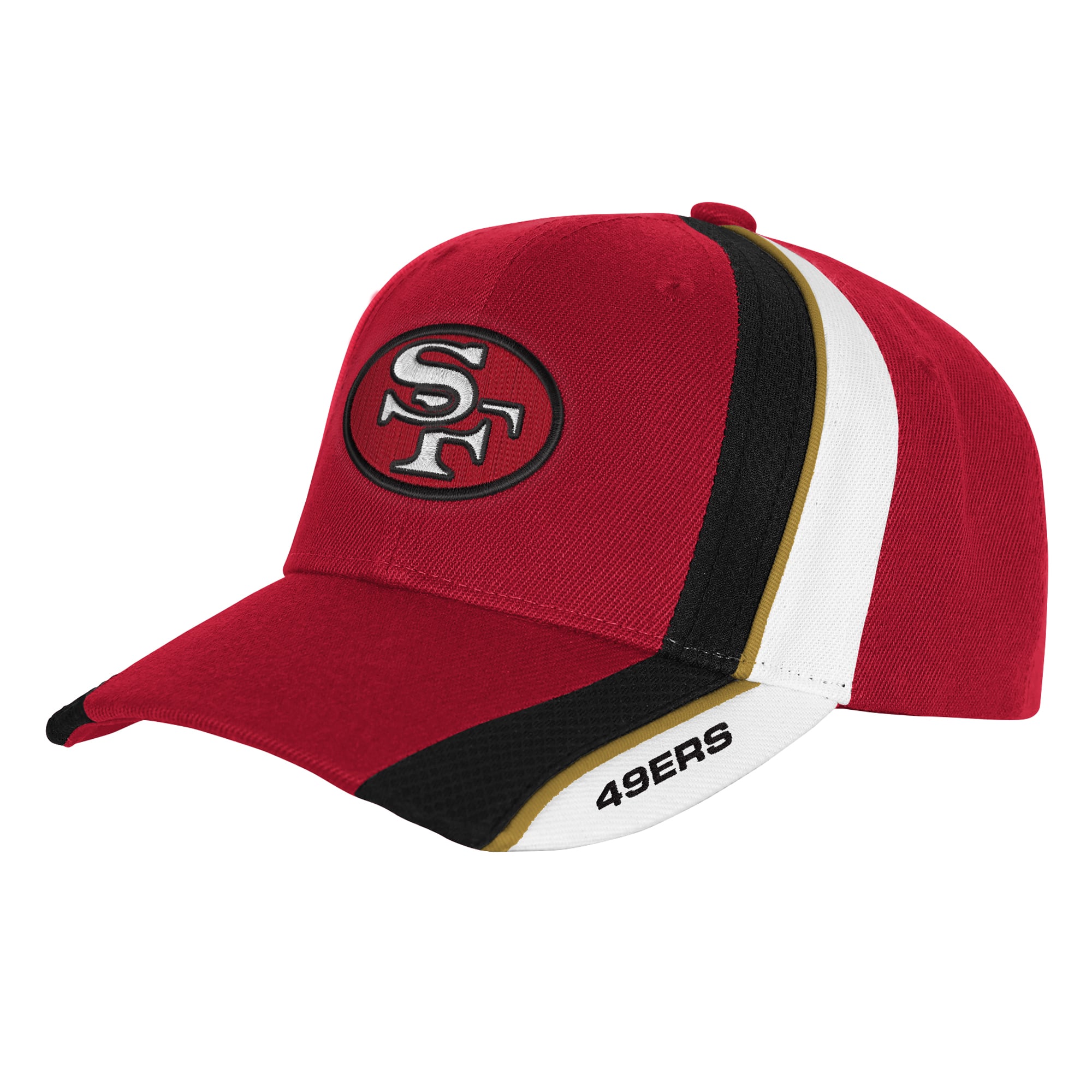 Youth Mitchell & Ness Red San Francisco 49ers Club Downforce Pro Crown Adjustable Hat
