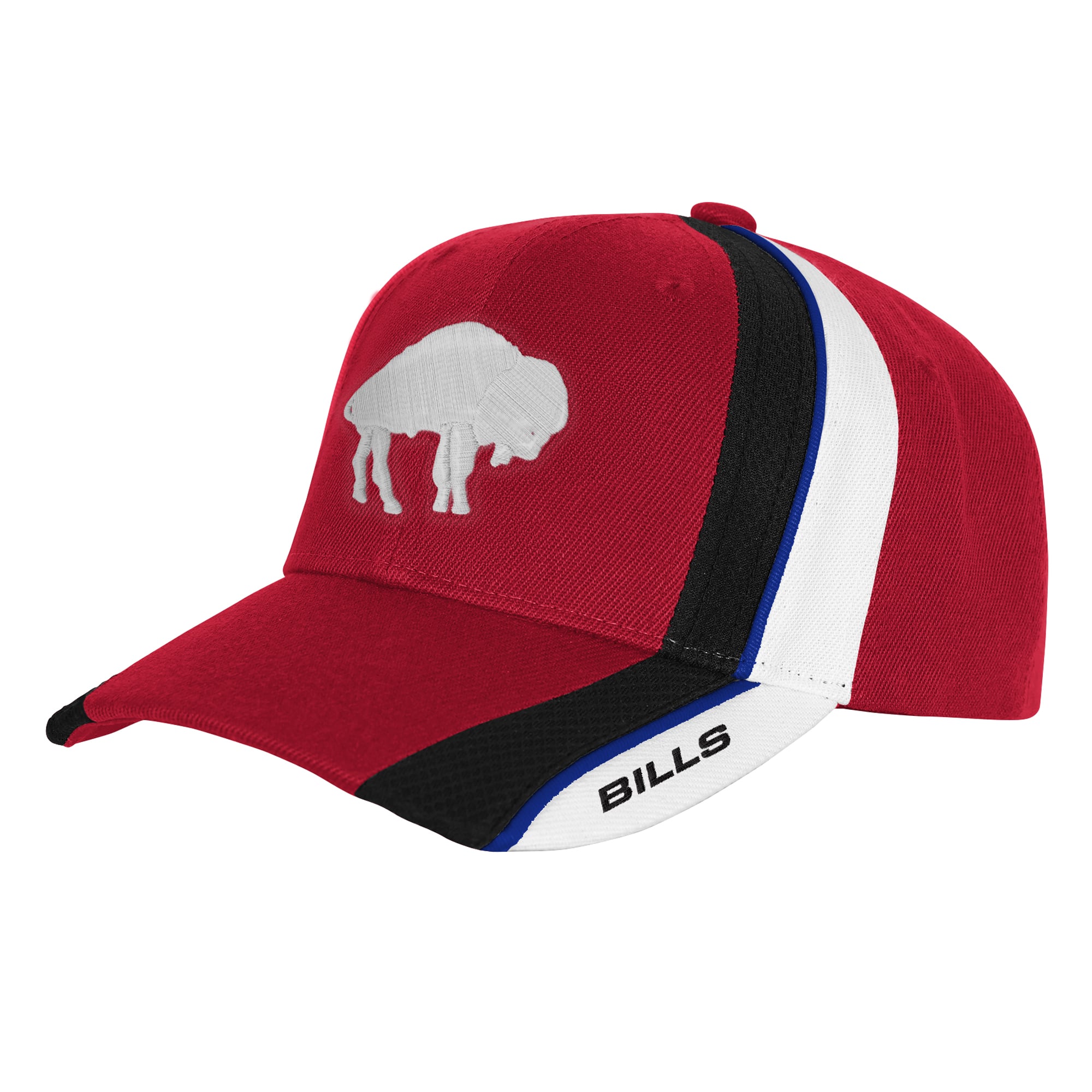 Youth Mitchell & Ness Red Buffalo Bills Club Downforce Pro Crown Adjustable Hat
