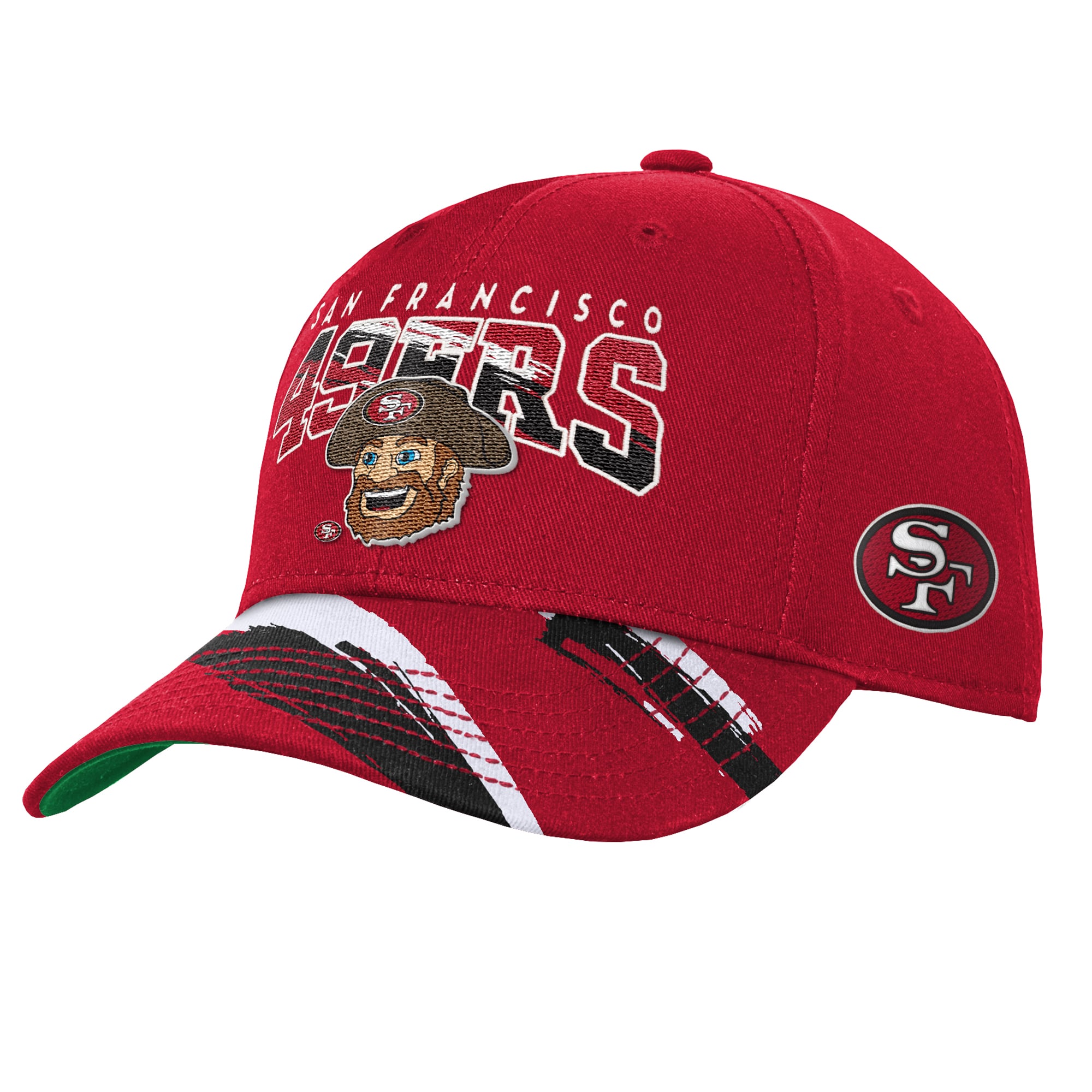 Youth Mitchell & Ness Scarlet San Francisco 49ers Big Head Pro Crown Snapback Hat