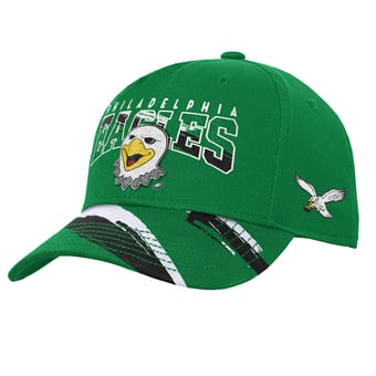 Youth Mitchell & Ness Kelly Green Philadelphia Eagles Big Head Pro Crown Snapback Hat