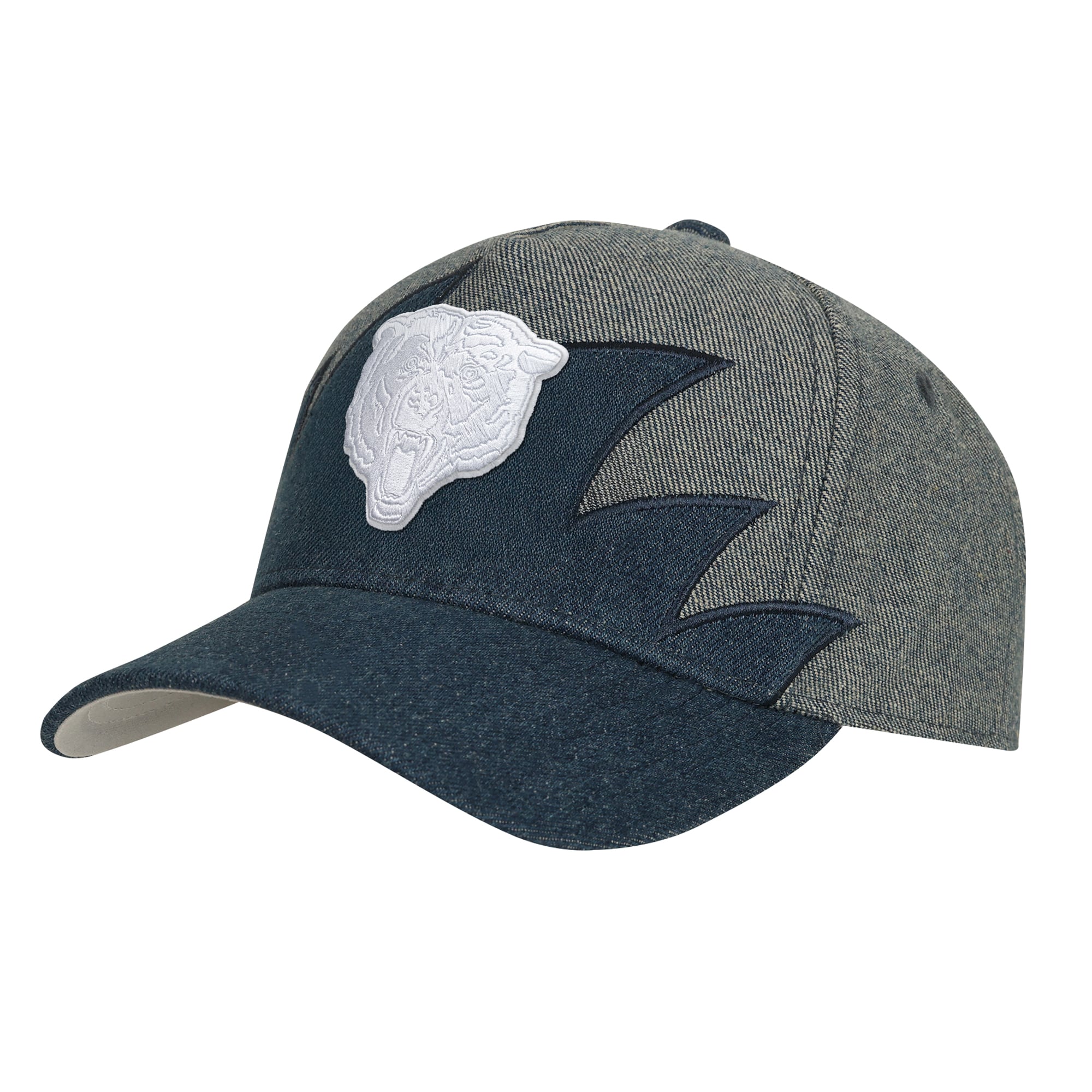 Youth Mitchell & Ness Denim Chicago Bears Sharktooth Pro Pinch Adjustable Hat