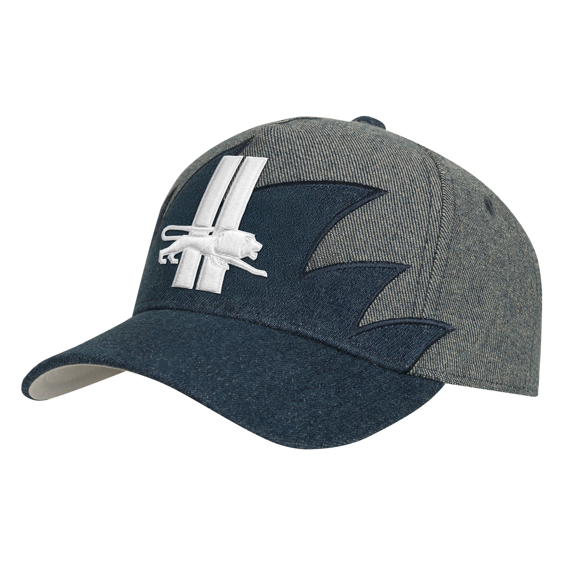 Youth Mitchell & Ness Denim Detroit Lions Sharktooth Pro Pinch Adjustable Hat