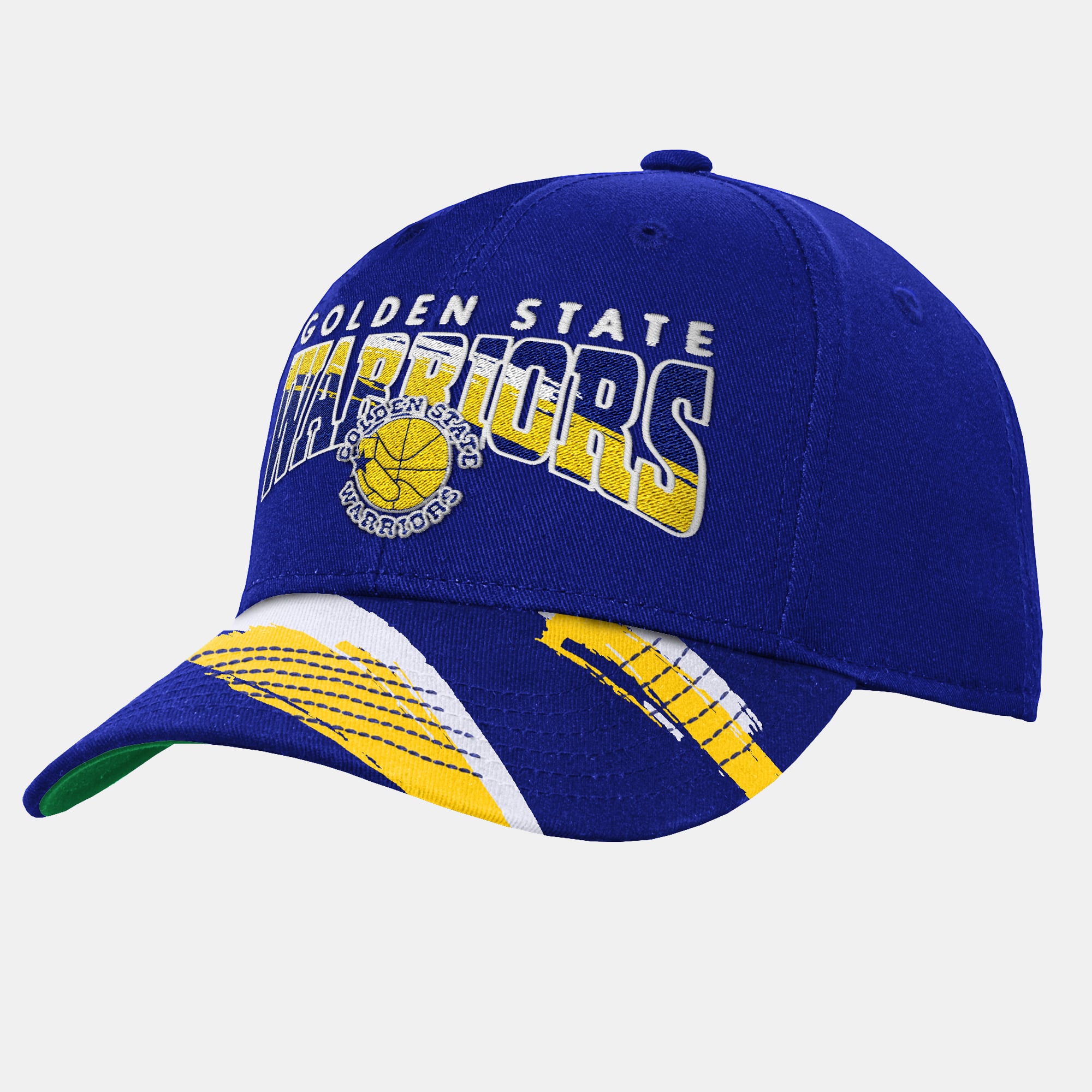 Youth Mitchell & Ness  Royal Golden State Warriors Big Head Pro Crown Snapback Hat